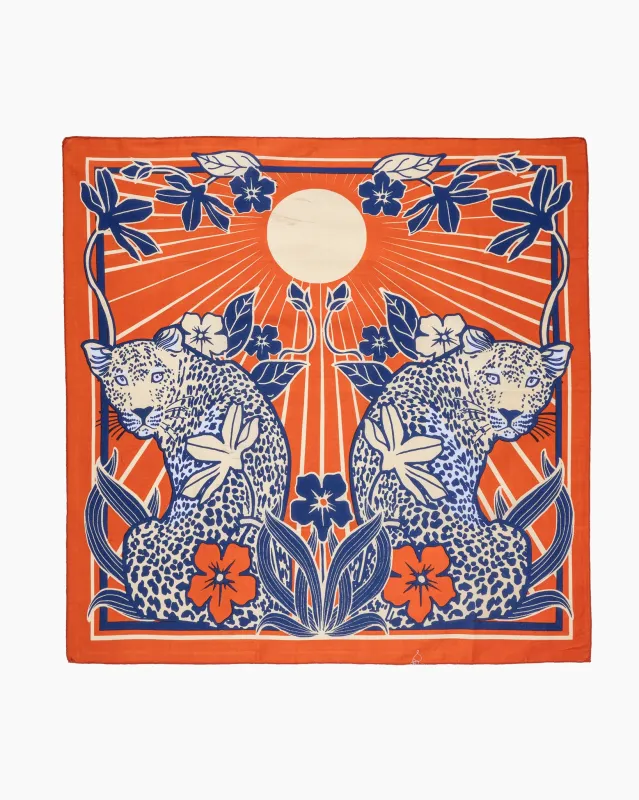 Felix Green Organic Cotton "Ochre Oasis" Bandana - Orange sold by Iron Heart