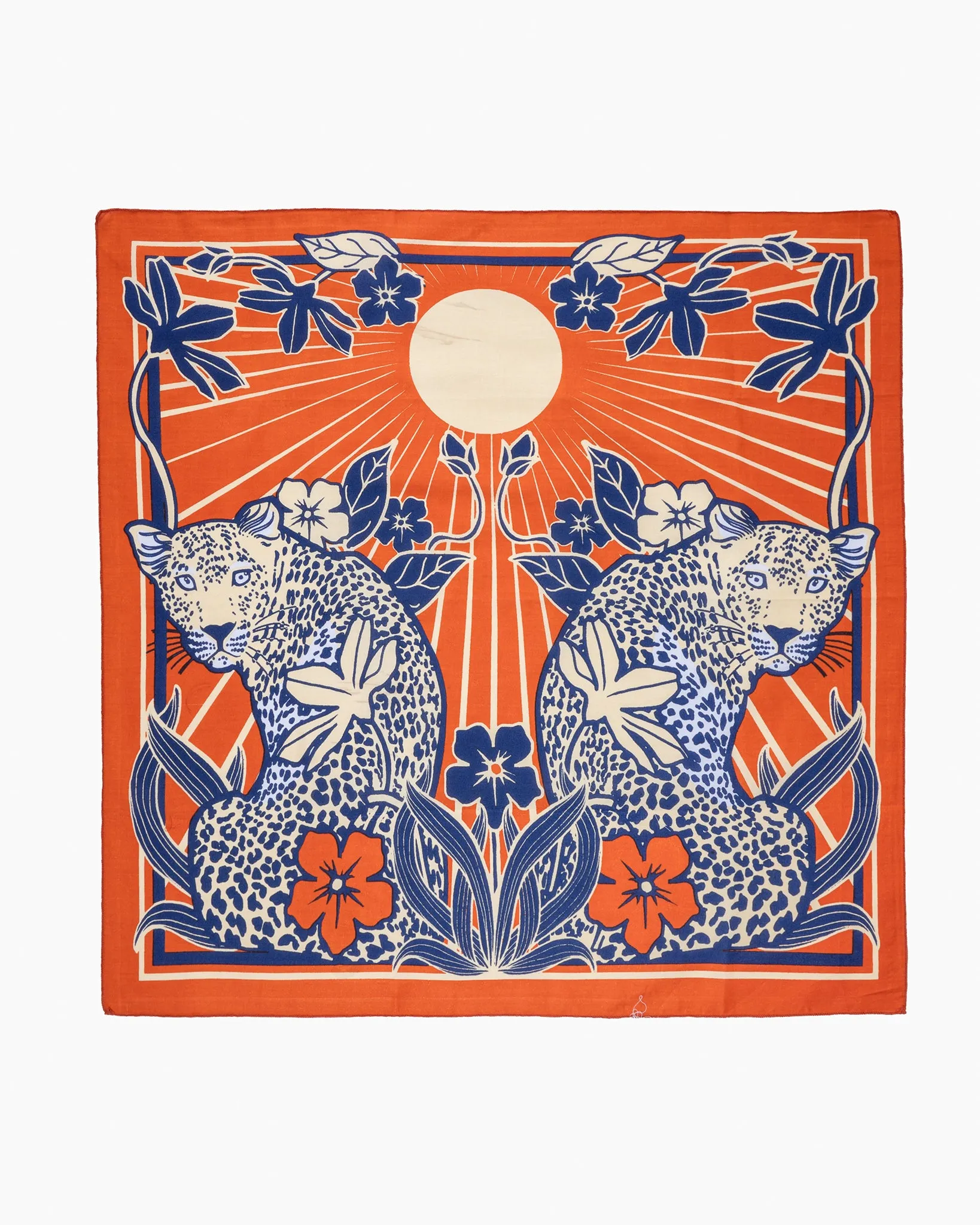 Felix Green Organic Cotton "Ochre Oasis" Bandana - Orange sold by Iron Heart