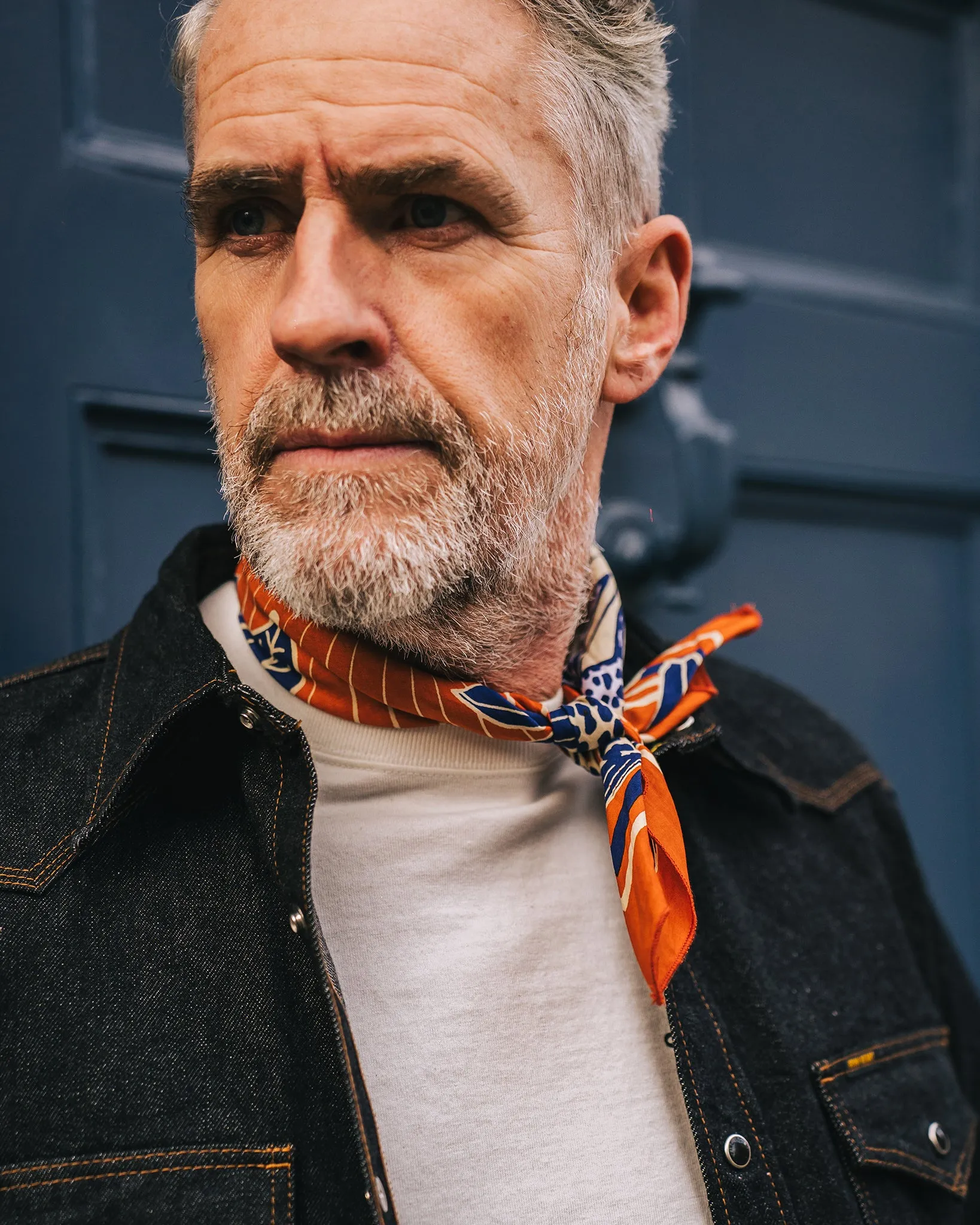 Felix Green Organic Cotton "Ochre Oasis" Bandana - Orange sold by Iron Heart product image thumbnail 2