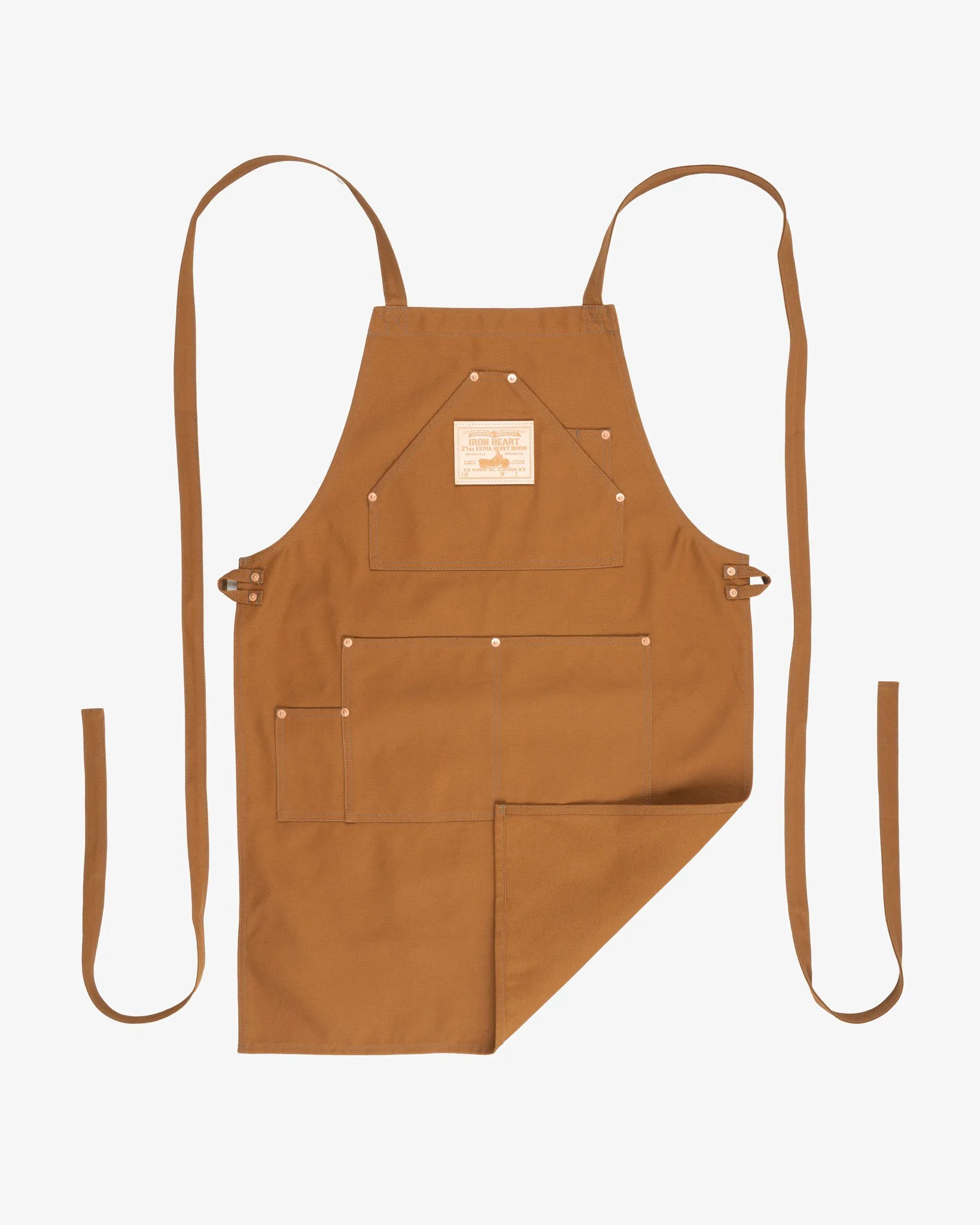 17oz Cotton Duck Apron - Brown sold by Iron Heart product image thumbnail 5