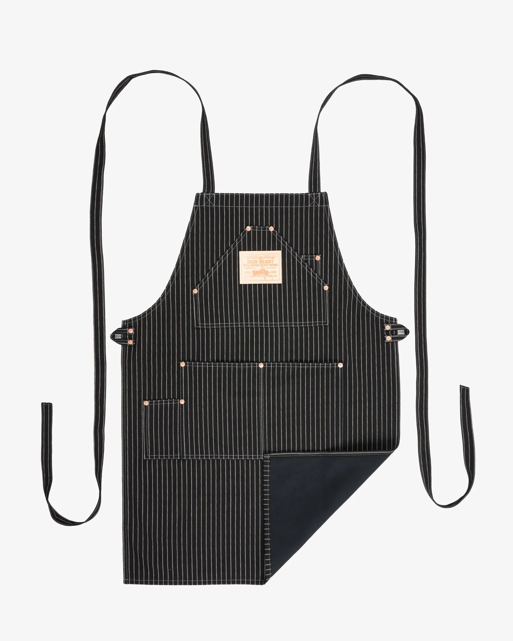12oz Wabash Apron - Black sold by Iron Heart product image thumbnail 4