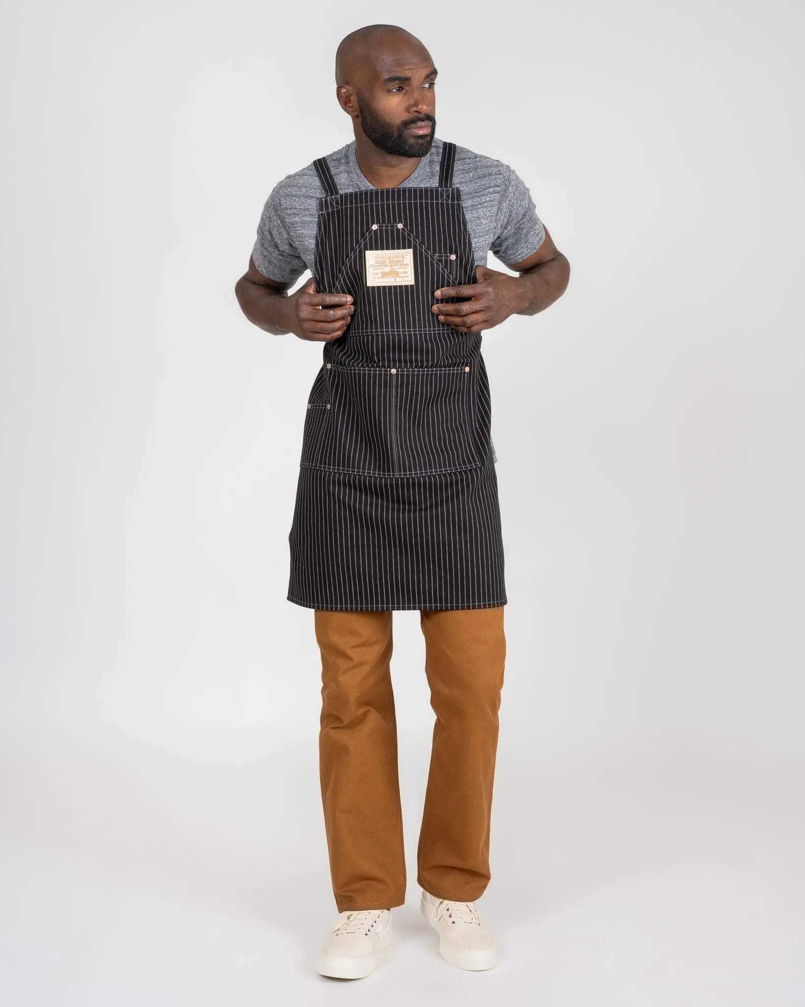 12oz Wabash Apron - Black sold by Iron Heart product image thumbnail 2