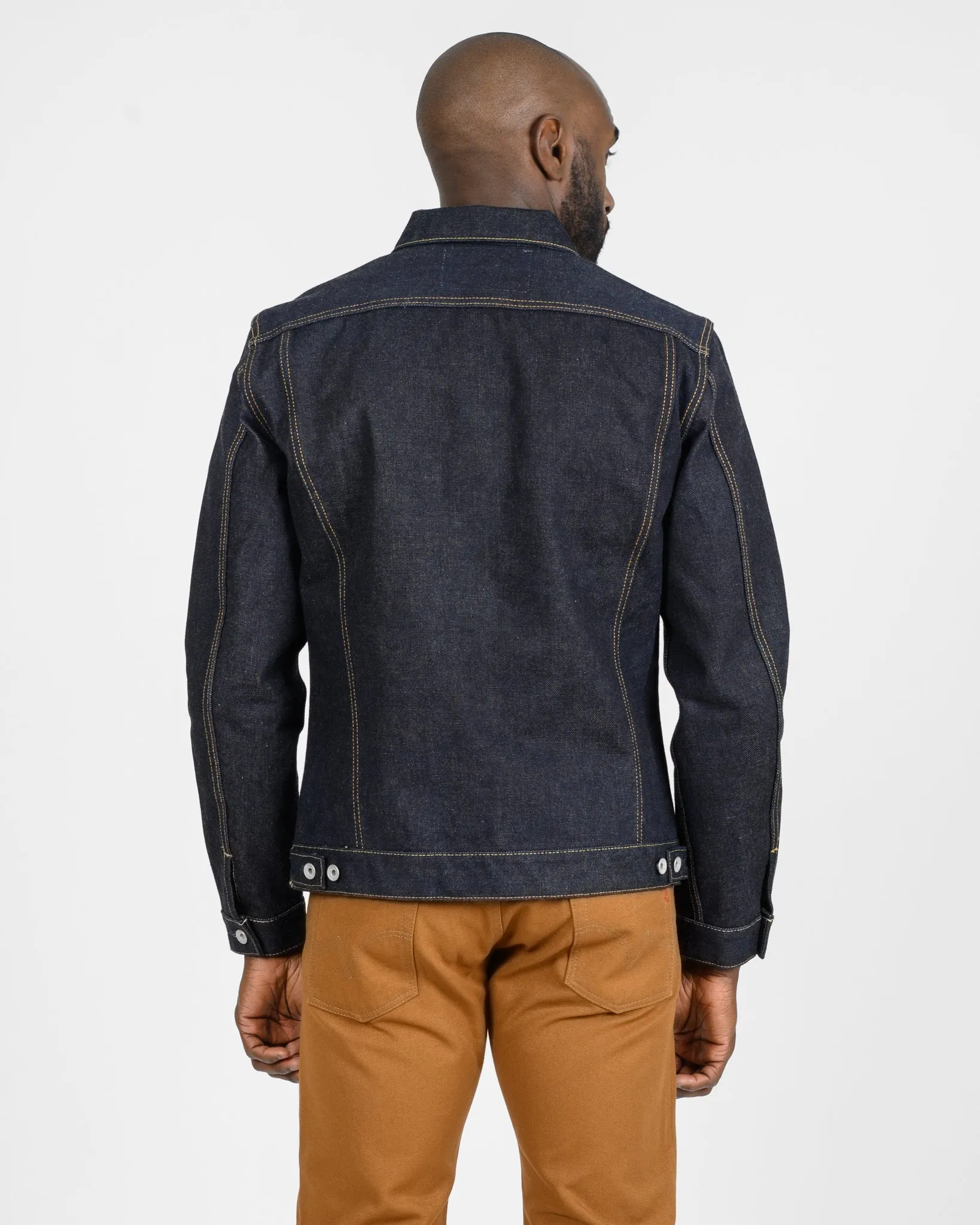 19oz Left-Hand Twill Selvedge Denim Type III Jacket - Indigo sold by Iron Heart product image thumbnail 4