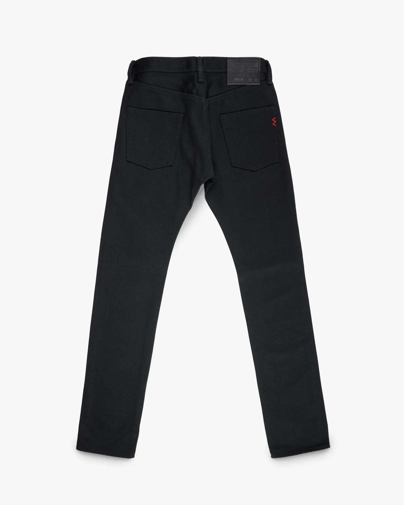 21oz Selvedge Denim Slim Tapered Cut Jeans - Superblack Non-Fade sold by Iron Heart product image thumbnail 4