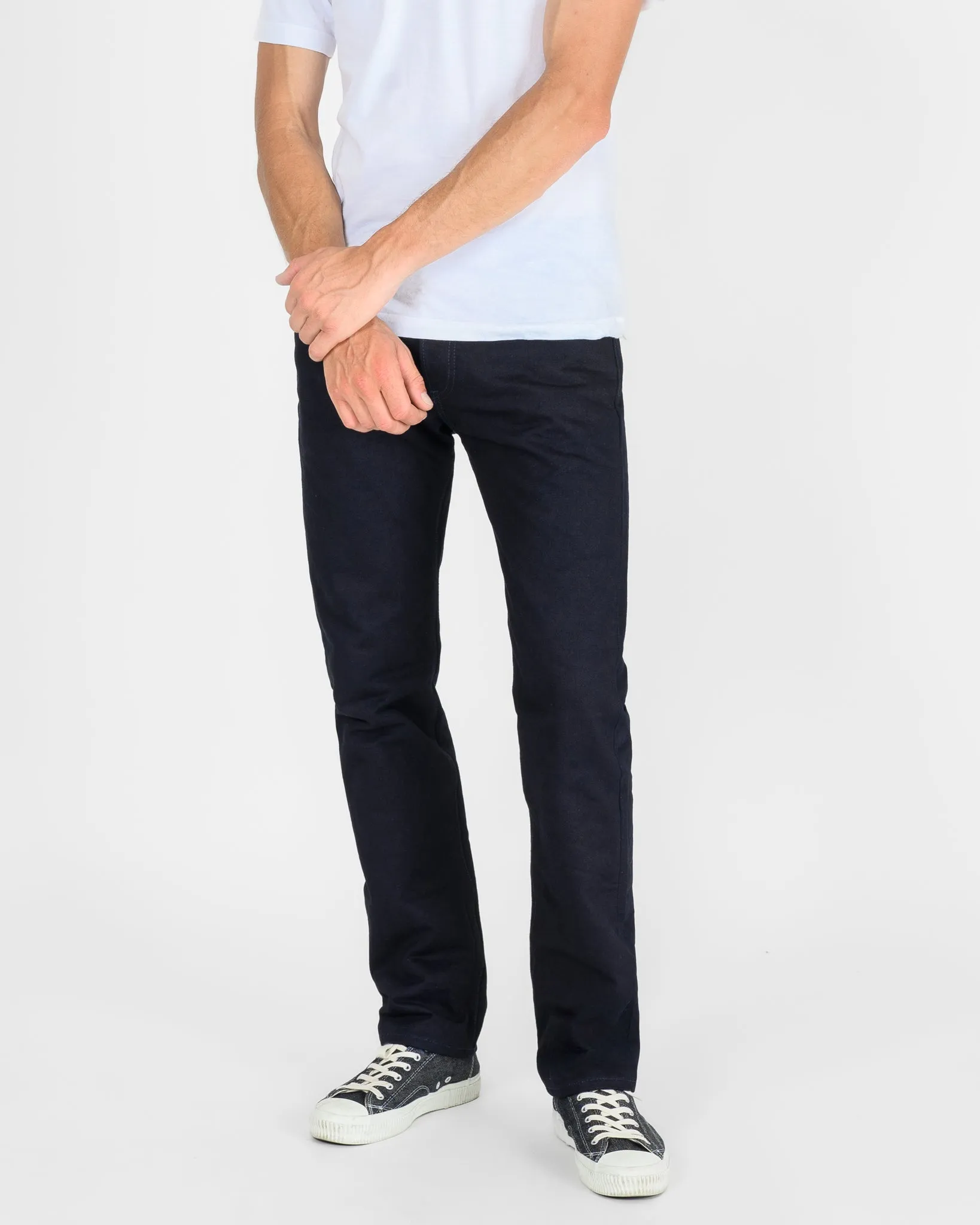 14oz Selvedge Denim Slim Cut Jeans - Indigo/Black sold by Iron Heart product image thumbnail 2