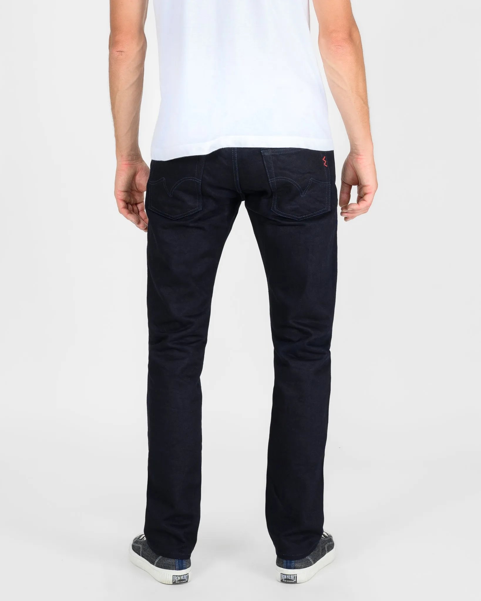 14oz Selvedge Denim Slim Cut Jeans - Indigo/Black sold by Iron Heart product image thumbnail 3