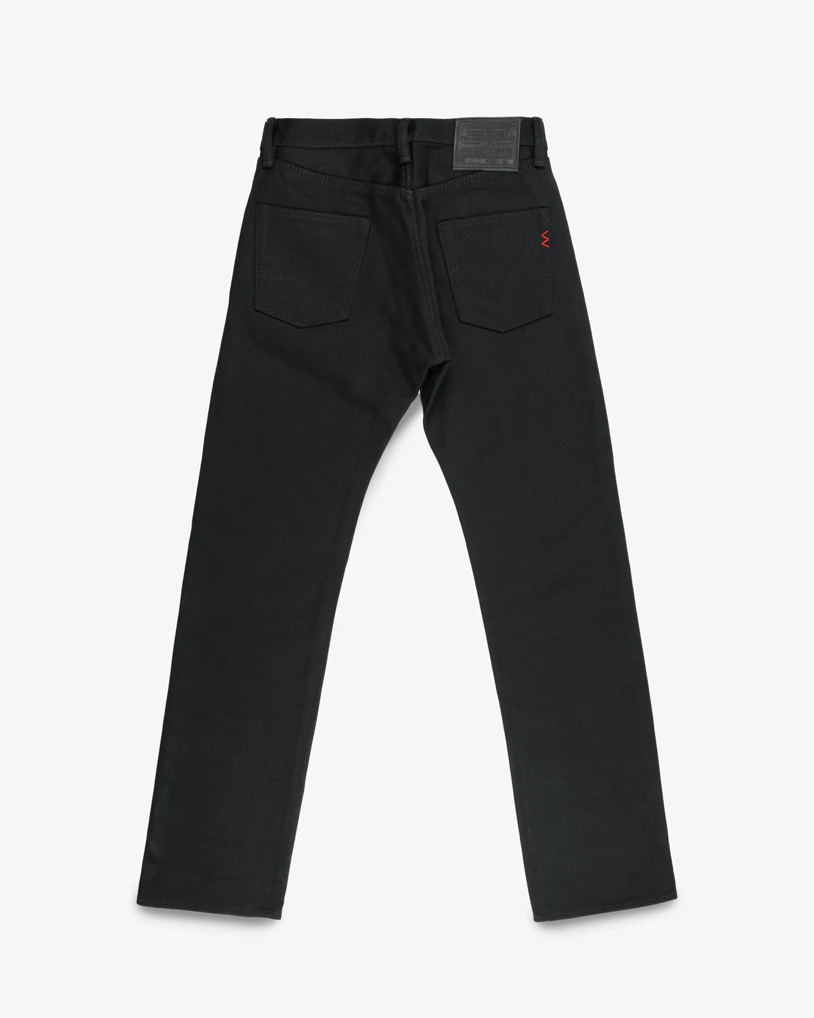 21oz Selvedge Denim Straight Cut - Superblack Non-Fade sold by Iron Heart product image thumbnail 5