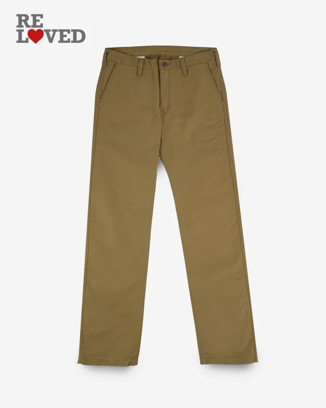 11oz Cotton Whipcord Work Pants - Khaki (IH-720-KHA) Tag 31, Hemmed to 27.3" sold by Iron Heart