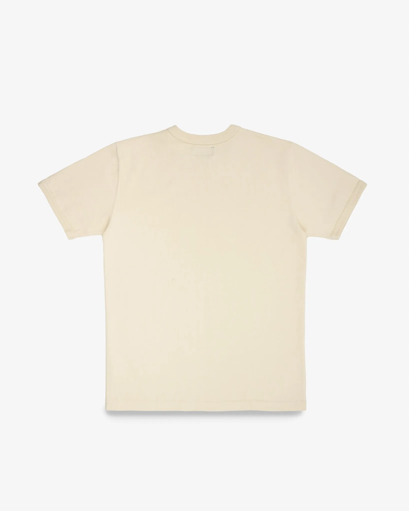 11oz Cotton Knit Crew Neck T-Shirt - Cream sold by Iron Heart product image thumbnail 5