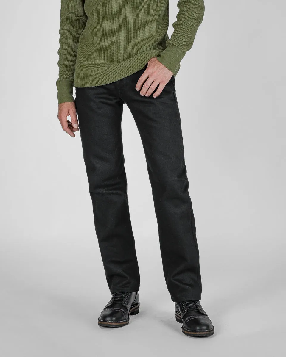 21oz Selvedge Denim Slim Straight Cut - Superblack Non-Fade sold by Iron Heart product image thumbnail 2