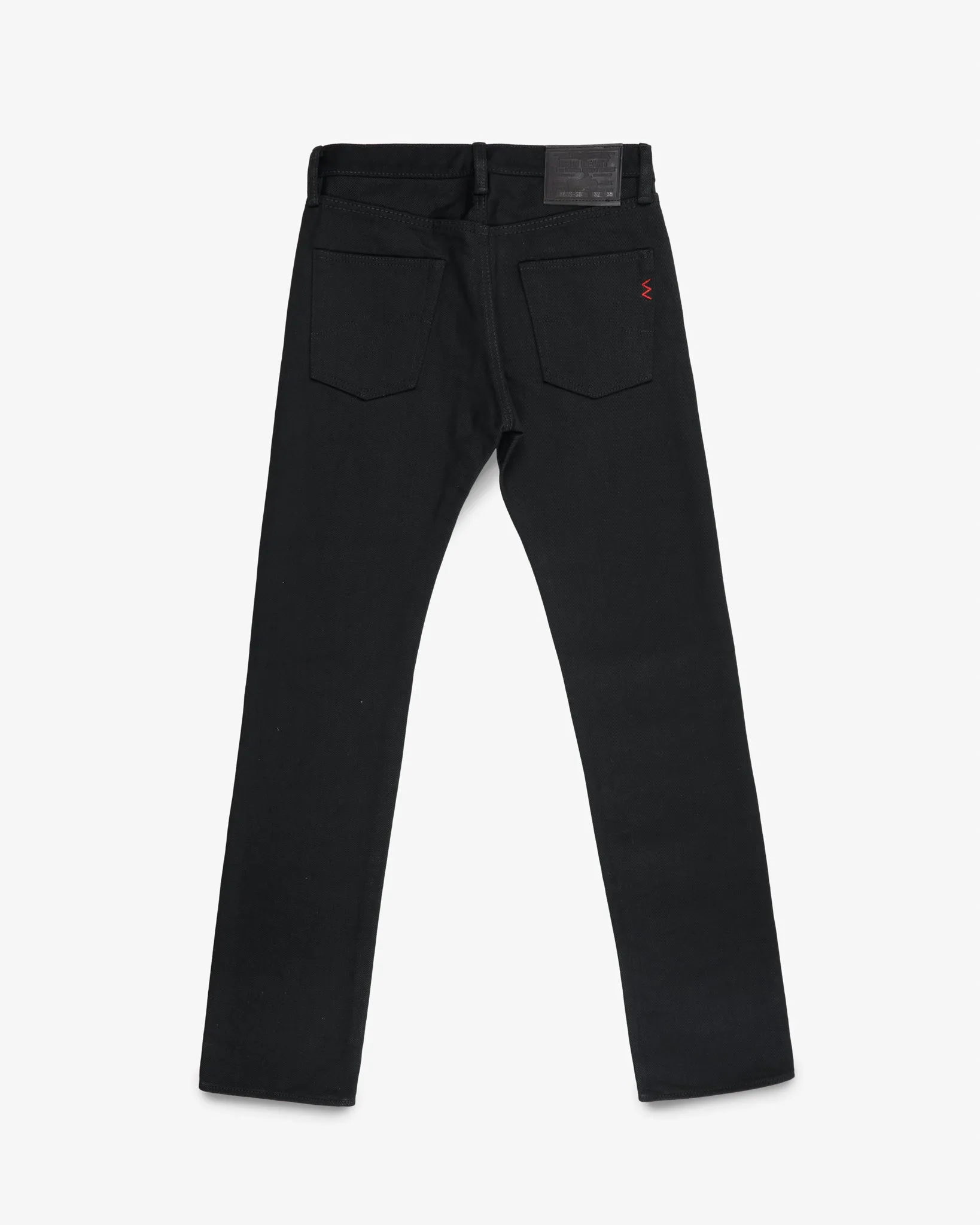 21oz Selvedge Denim Slim Straight Cut - Superblack Non-Fade sold by Iron Heart product image thumbnail 4