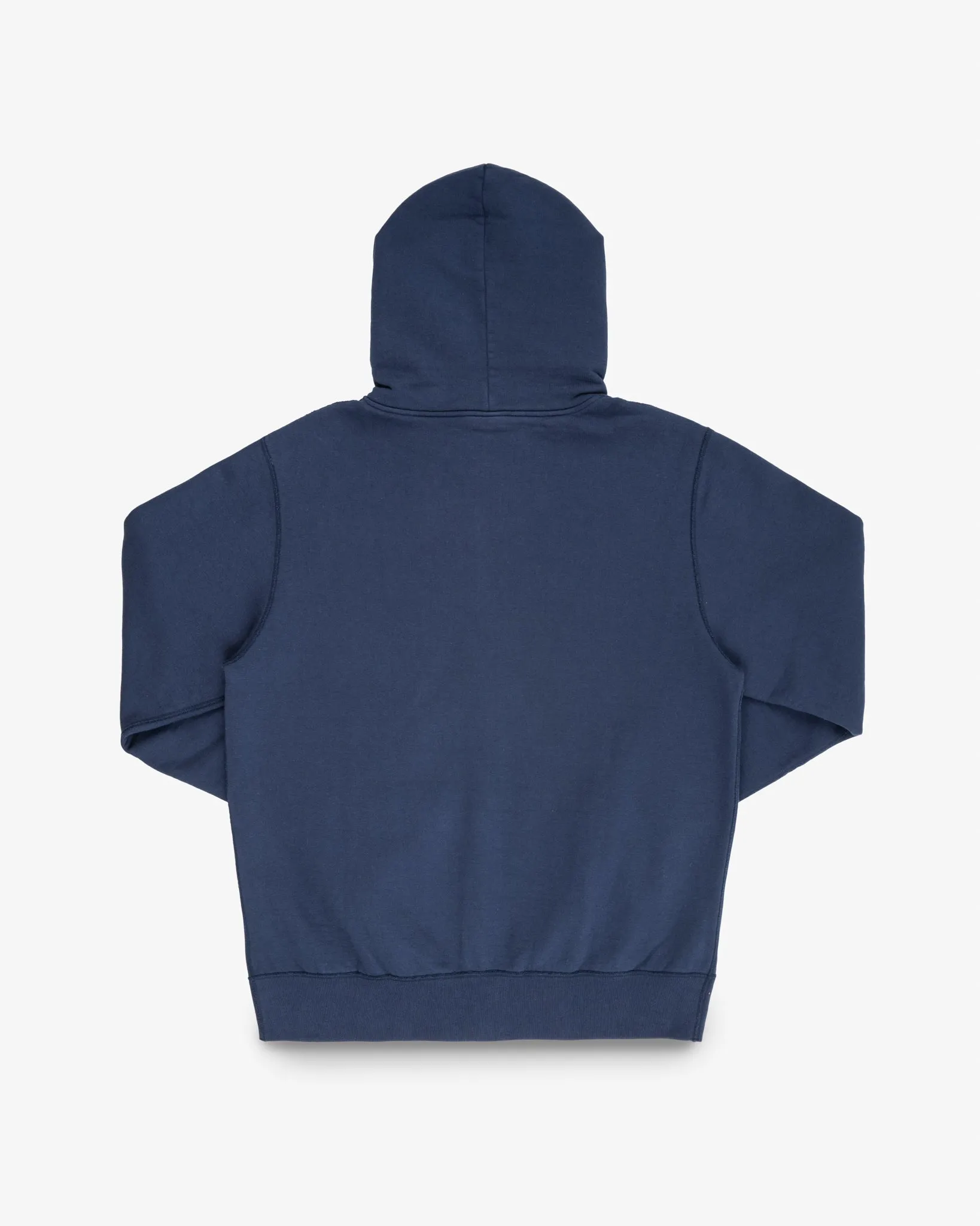 14oz Ultra Heavyweight Loopwheel Cotton Zip Up Hoodie - Navy sold by Iron Heart product image thumbnail 5