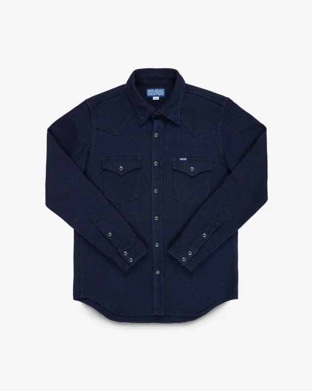 14oz Kersey Western Shirt - Indigo sold by Iron Heart