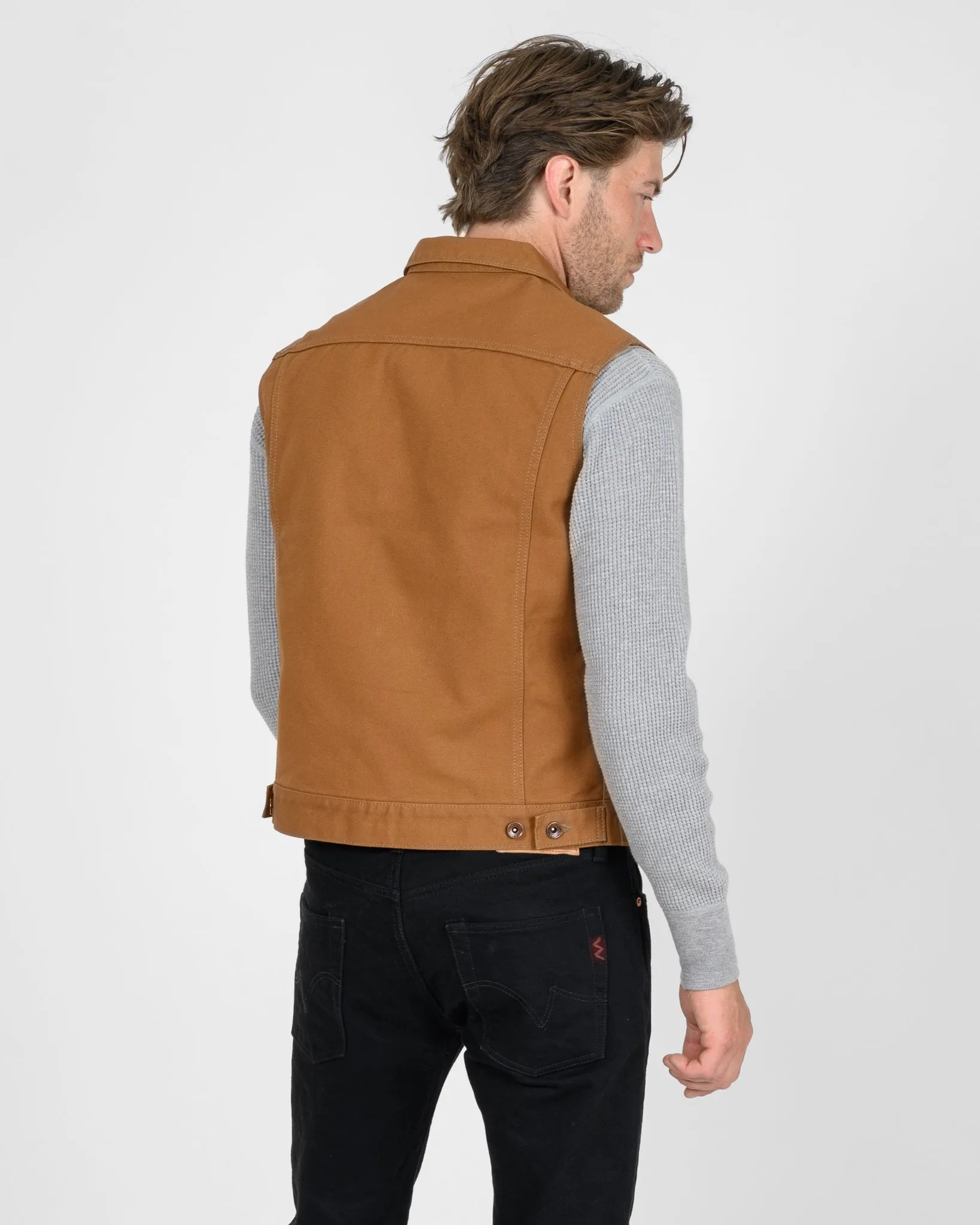 17oz Duck Modified Type III Vest - Brown sold by Iron Heart product image thumbnail 3