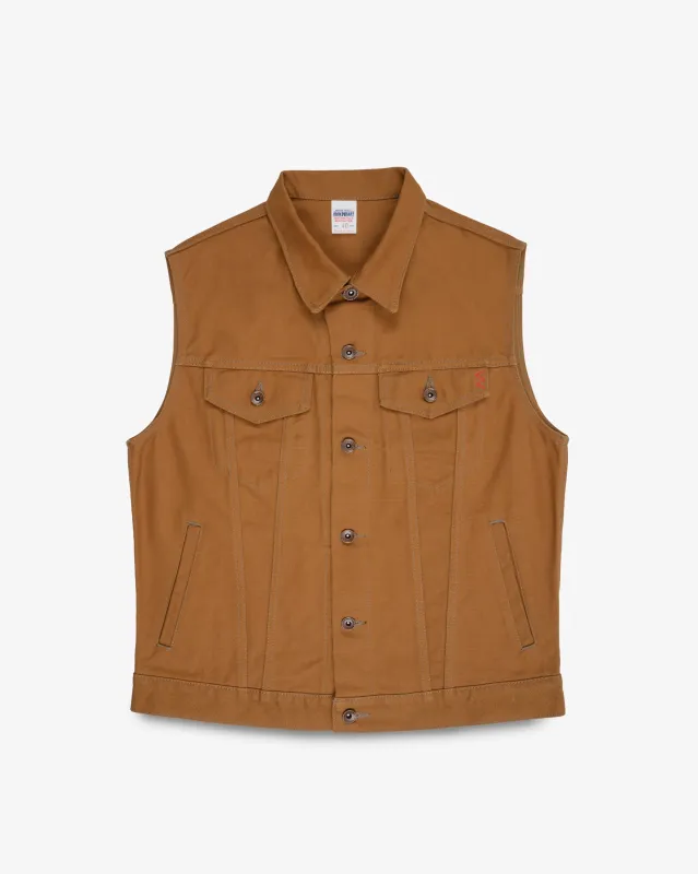 17oz Duck Modified Type III Vest - Brown sold by Iron Heart