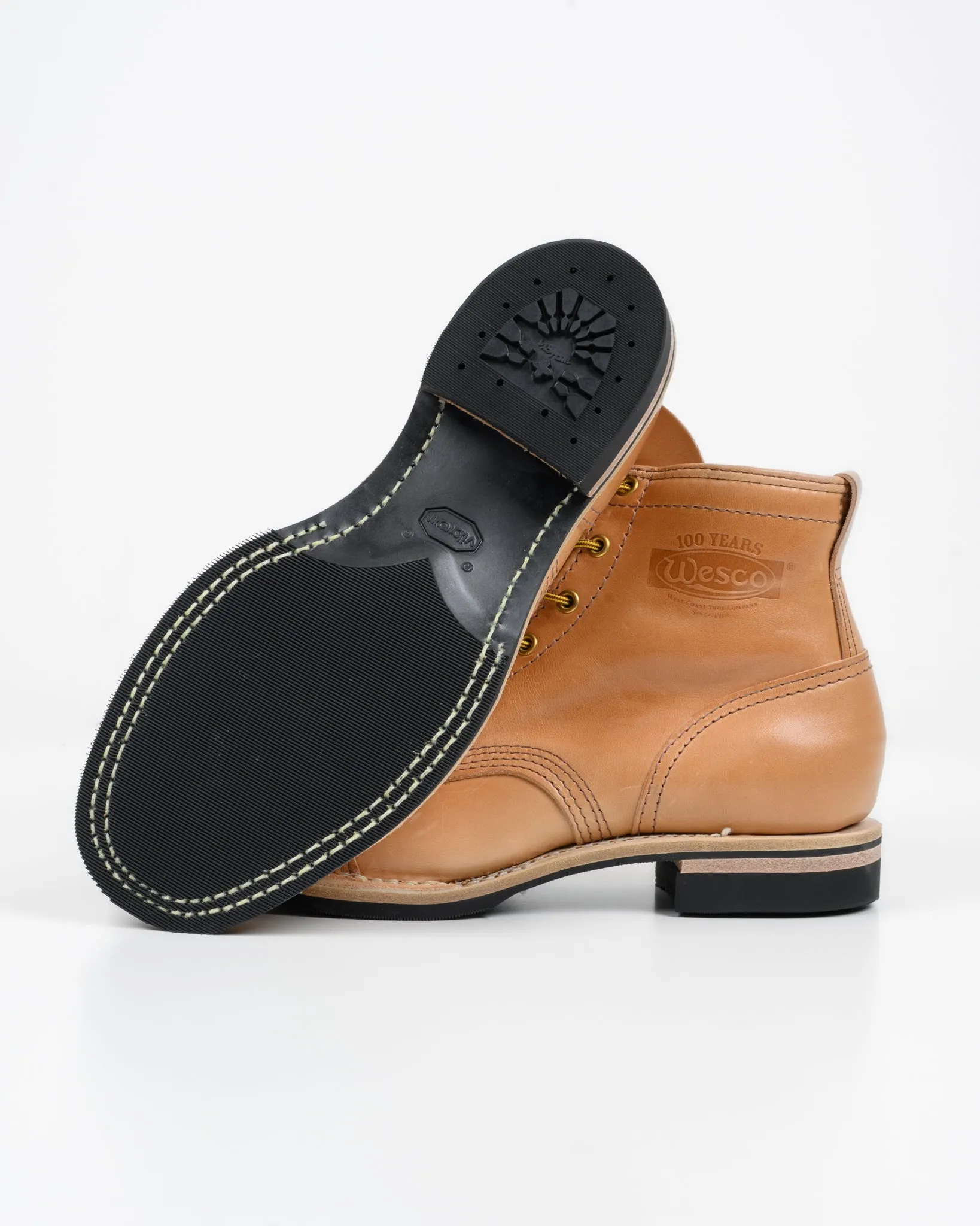 Iron Heart Int'l x Wesco® 7" Toe Cap Boot - The "Guildsman" - Natural Horsehide sold by Iron Heart product image thumbnail 5
