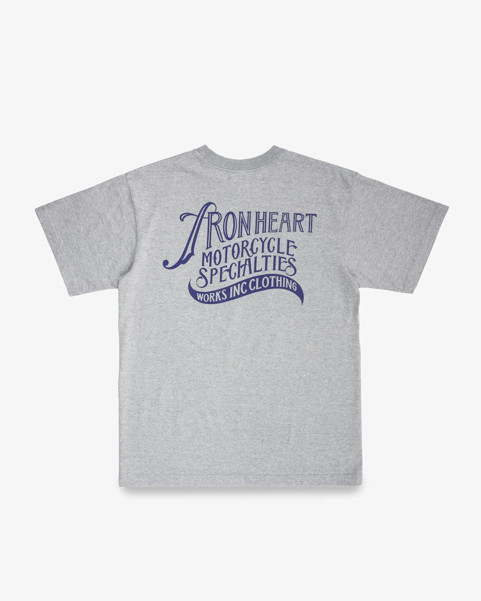7.5oz Printed Loopwheel Crew Neck T-Shirt - Grey sold by Iron Heart product image thumbnail 5