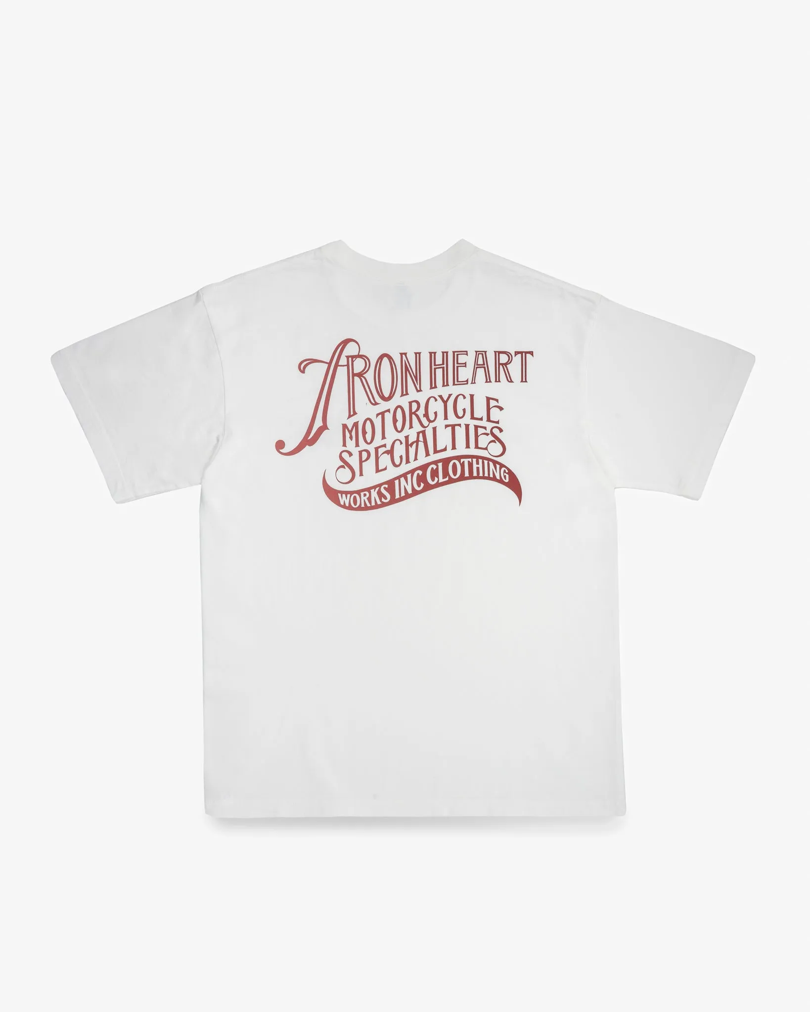 7.5oz Printed Loopwheel Crew Neck T-Shirt - White sold by Iron Heart product image thumbnail 5