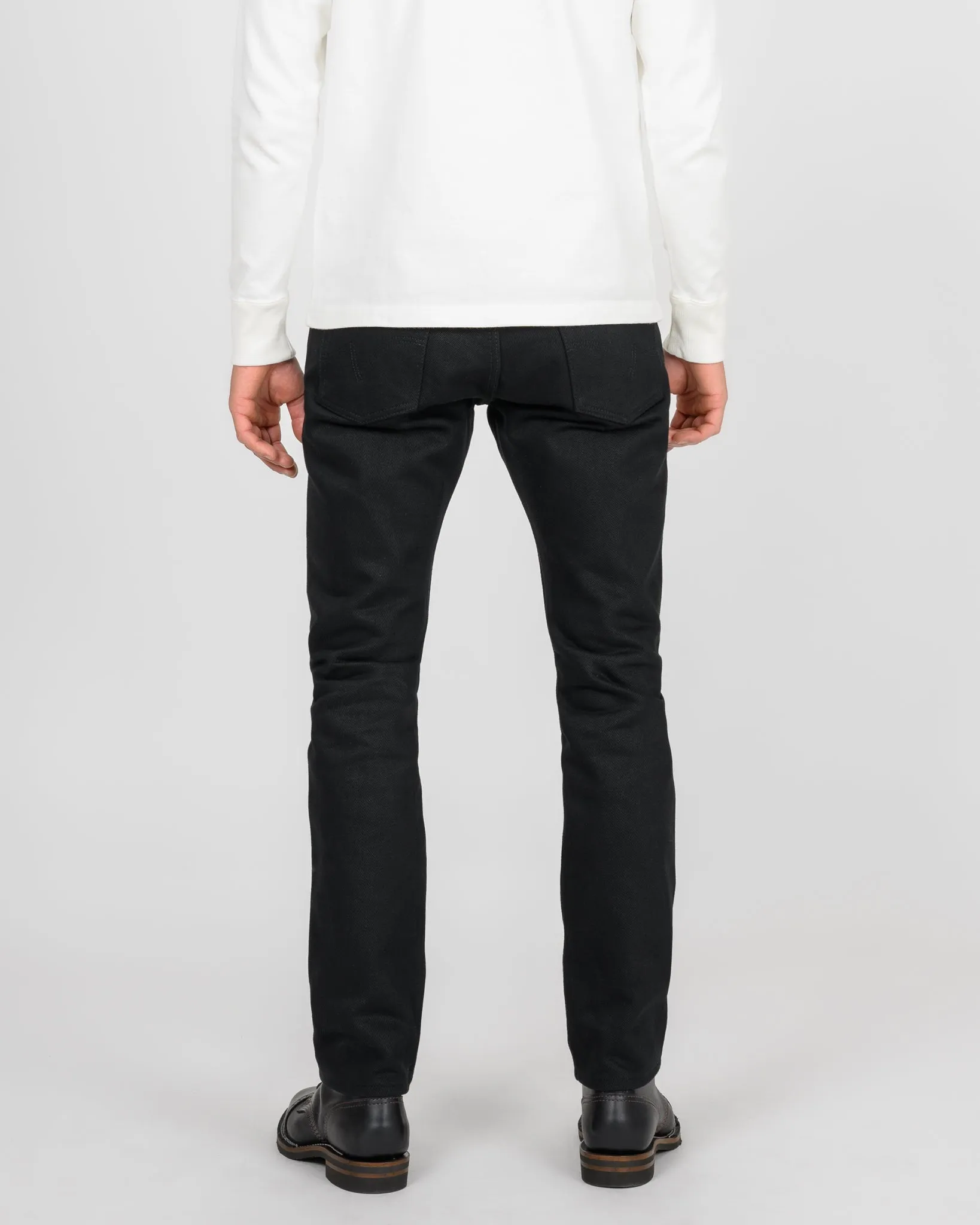 21oz Selvedge Denim Slim Cut Jeans - Superblack Non-Fade sold by Iron Heart product image thumbnail 3