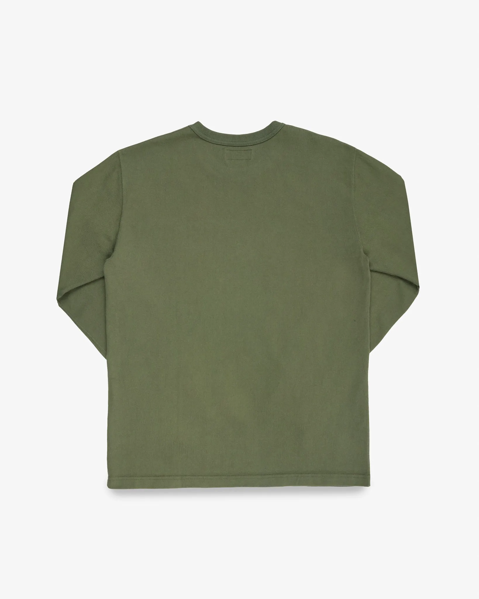 11oz Cotton Knit Long Sleeved Crew Neck Sweater - Olive sold by Iron Heart product image thumbnail 5