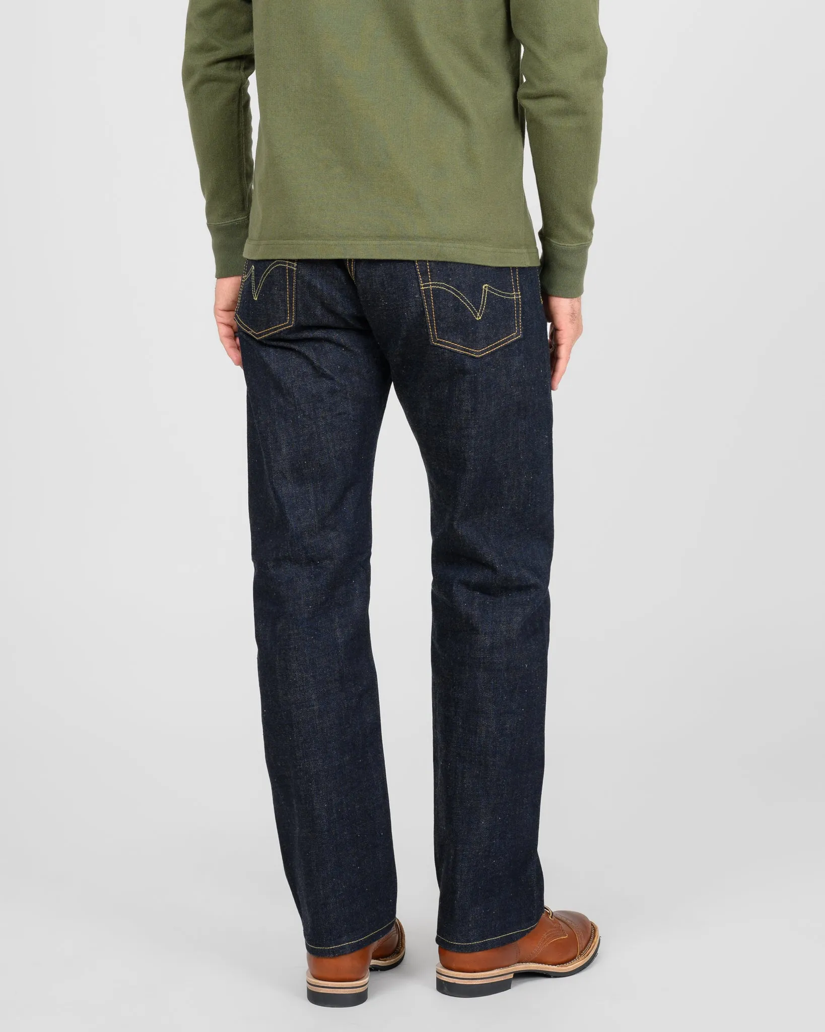 17oz Selvedge Denim Straight Cut Jeans - Natural Indigo sold by Iron Heart product image thumbnail 3