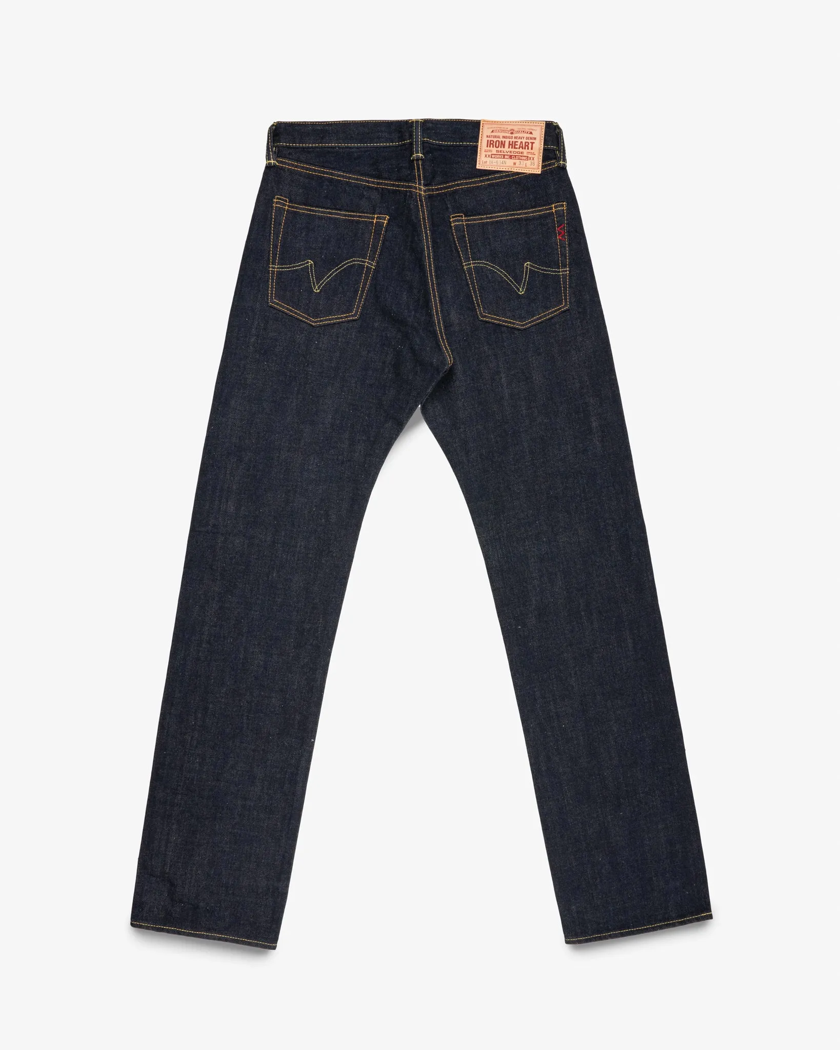 17oz Selvedge Denim Straight Cut Jeans - Natural Indigo sold by Iron Heart product image thumbnail 5