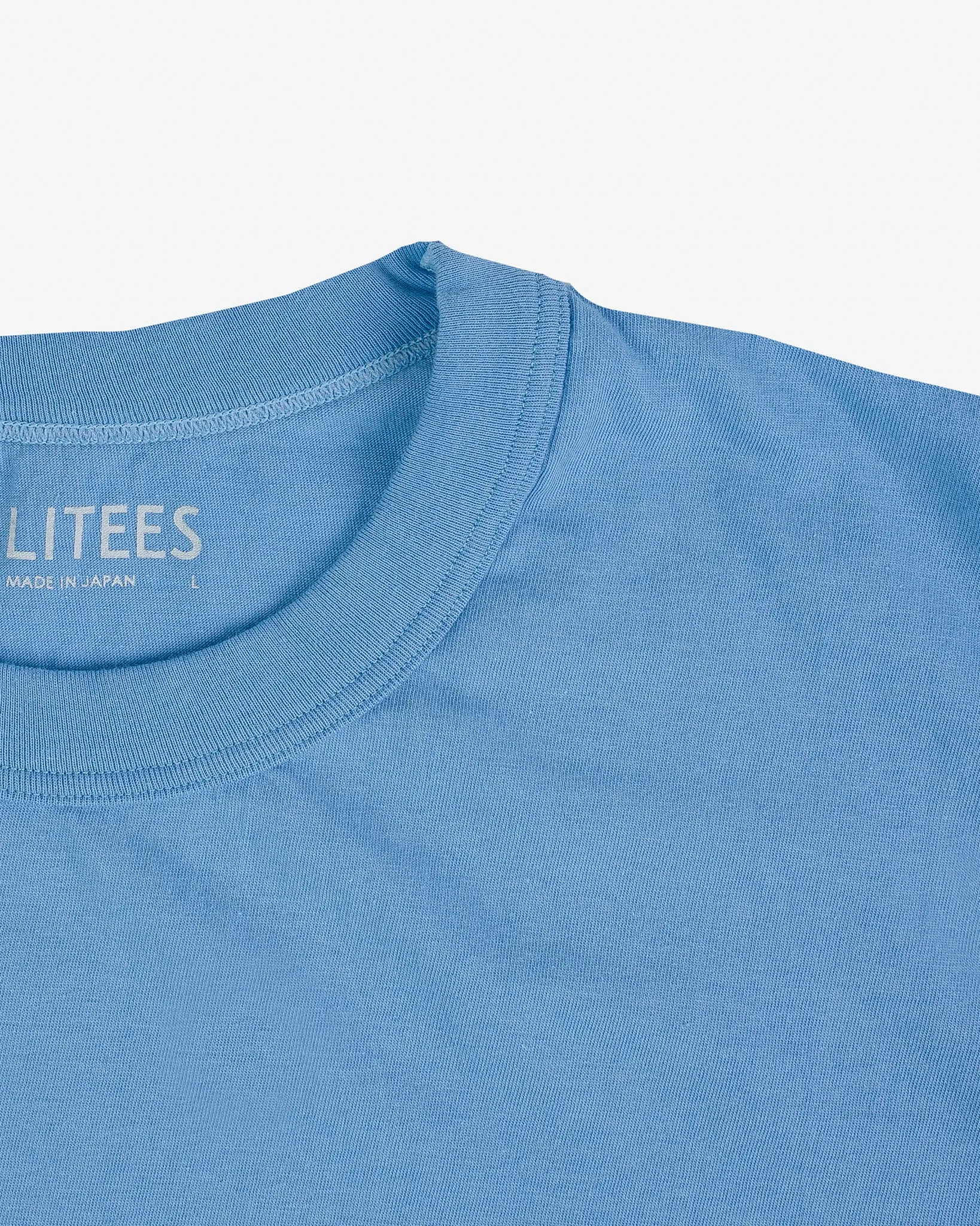 UTILITEES - 5.5oz Loopwheel Crew Neck T-Shirt - Light Blue sold by Iron Heart product image thumbnail 5