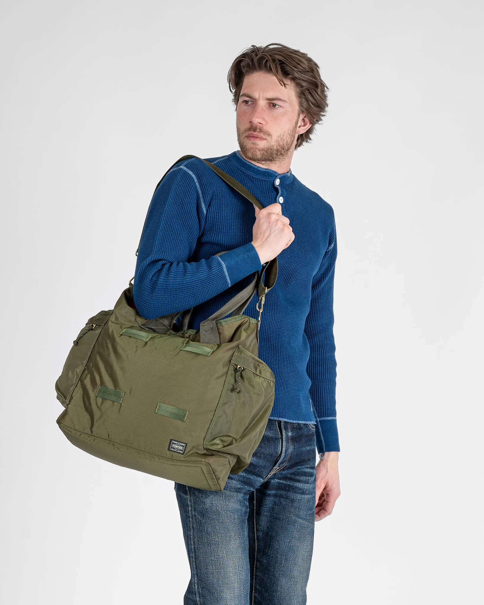 Porter - Yoshida & Co. - Force 2Way Tote Bag - Olive Green sold by Iron Heart product image thumbnail 2