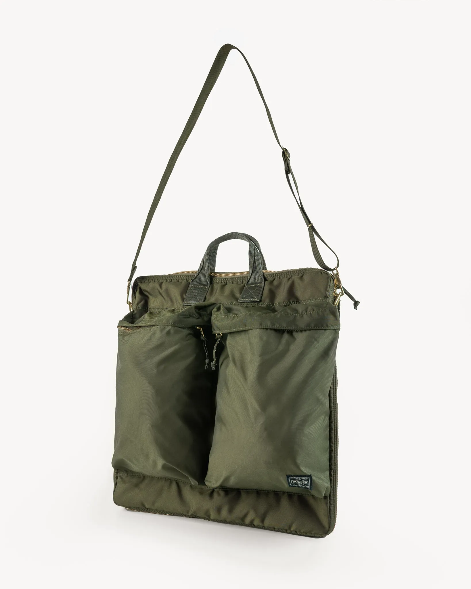 Porter - Yoshida & Co. - Force 2Way Helmet Bag (S) - Olive sold by Iron Heart