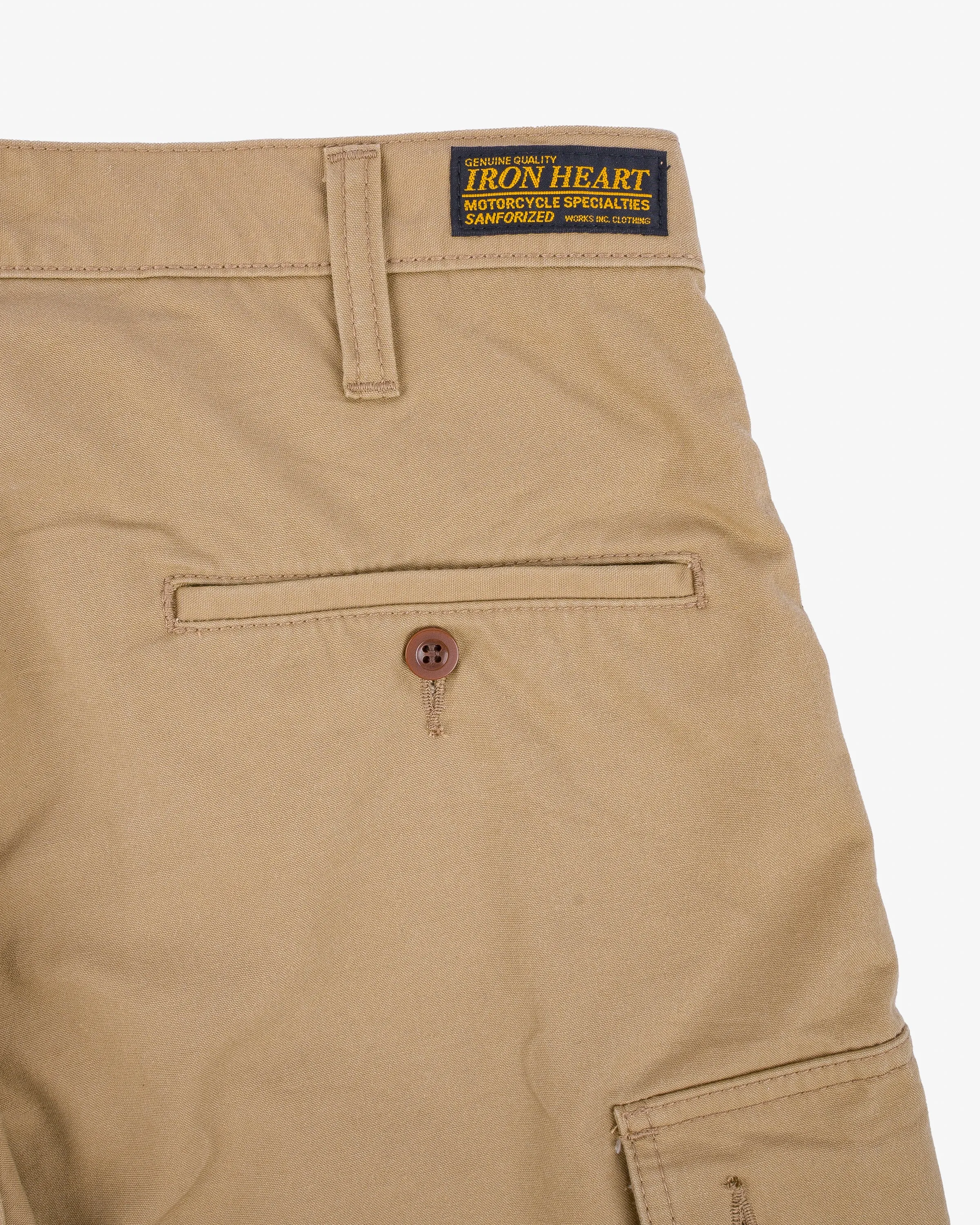 9oz Canvas Military Cargo Shorts - Beige sold by Iron Heart product image thumbnail 5