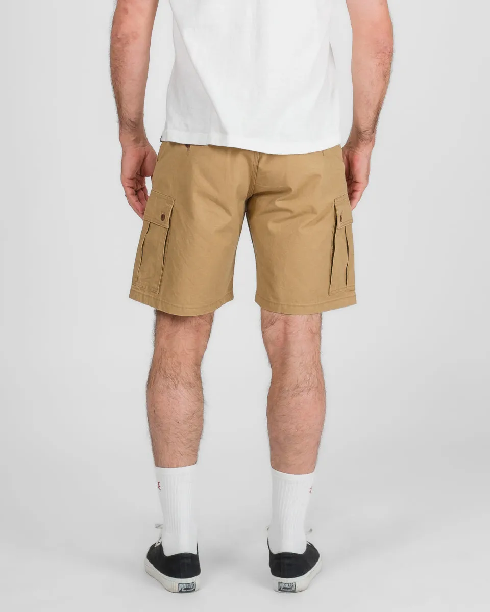 9oz Canvas Military Cargo Shorts - Beige sold by Iron Heart product image thumbnail 3