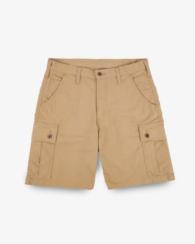 9oz Canvas Military Cargo Shorts - Beige sold by Iron Heart