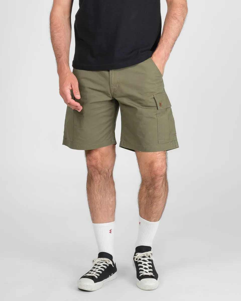9oz Canvas Military Cargo Shorts - Green sold by Iron Heart product image thumbnail 2