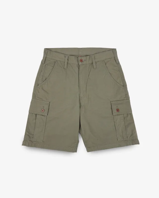 9oz Canvas Military Cargo Shorts - Green sold by Iron Heart