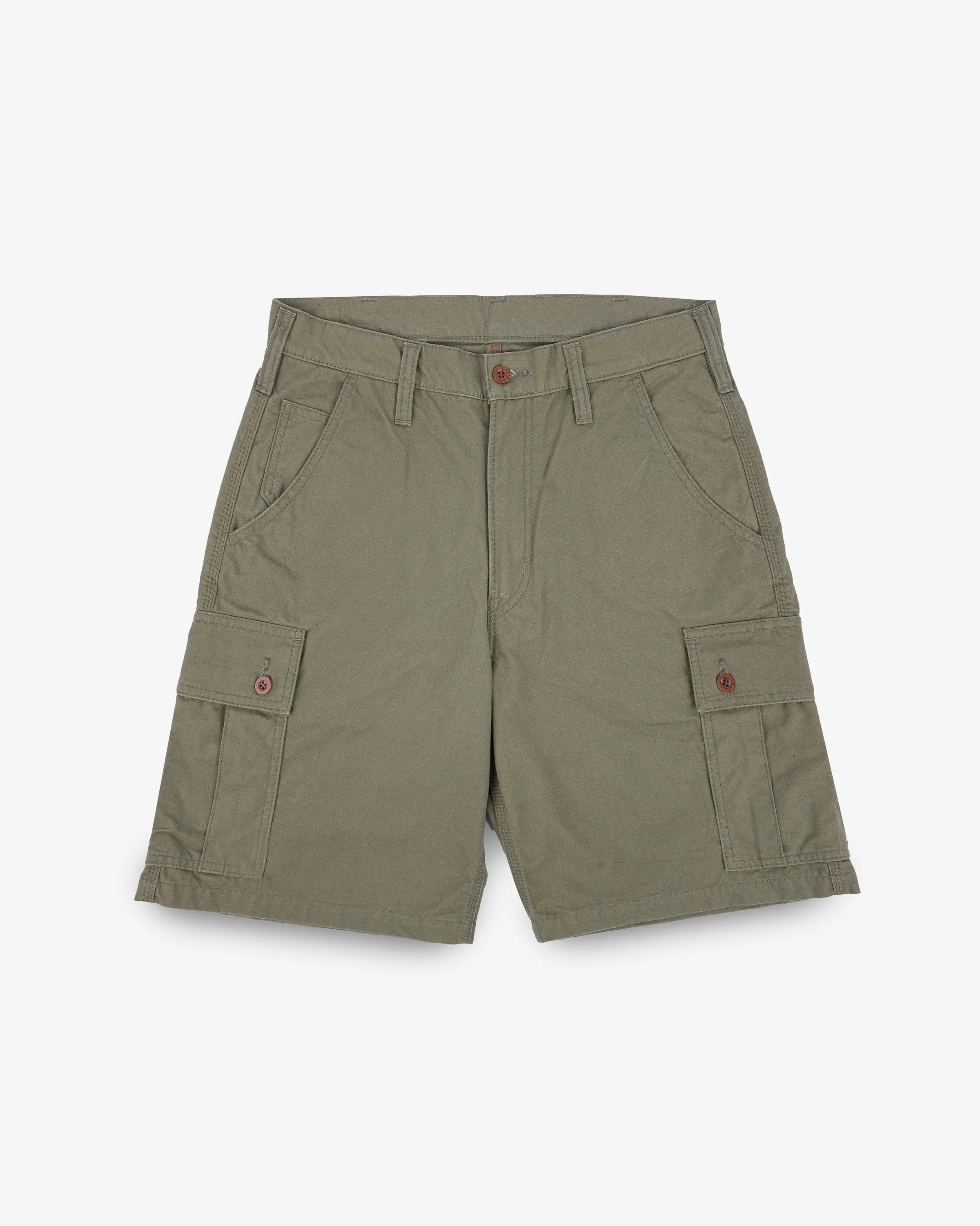 9oz Canvas Military Cargo Shorts - Green sold by Iron Heart