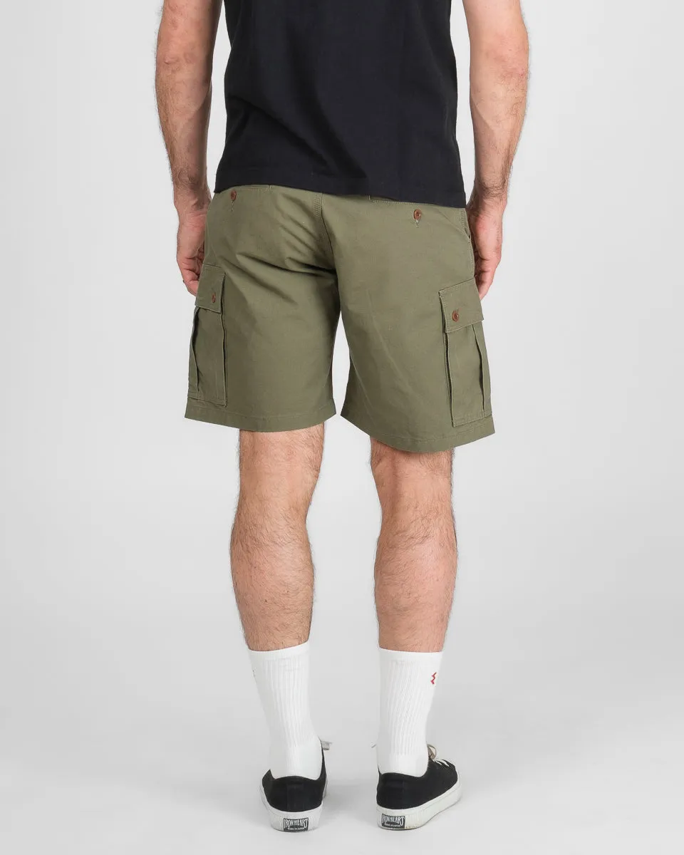 9oz Canvas Military Cargo Shorts - Green sold by Iron Heart product image thumbnail 3