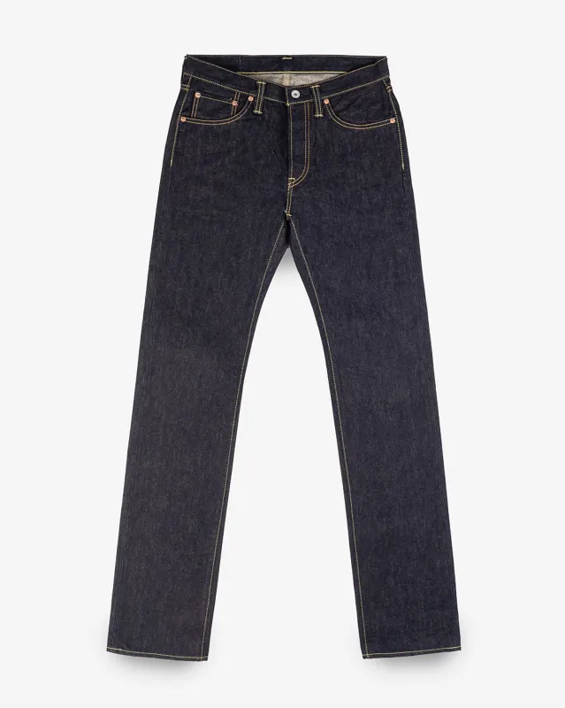 14oz Selvedge Denim Slim Straight Cut Jeans - Indigo sold by Iron Heart
