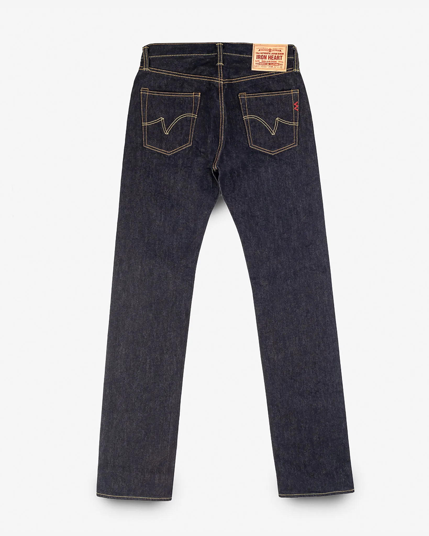 14oz Selvedge Denim Slim Straight Cut Jeans - Indigo sold by Iron Heart product image thumbnail 5