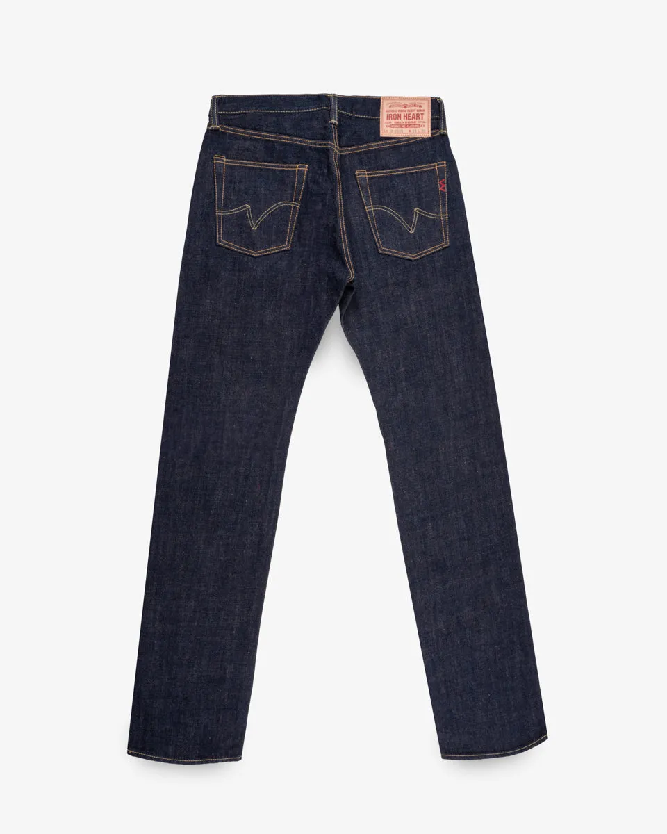 17oz Selvedge Denim Slim Straight Cut Jeans - Natural Indigo sold by Iron Heart product image thumbnail 5