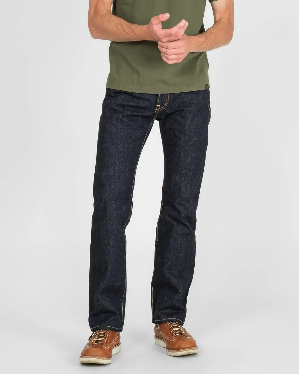 17oz Selvedge Denim Slim Straight Cut Jeans - Natural Indigo sold by Iron Heart product image thumbnail 2
