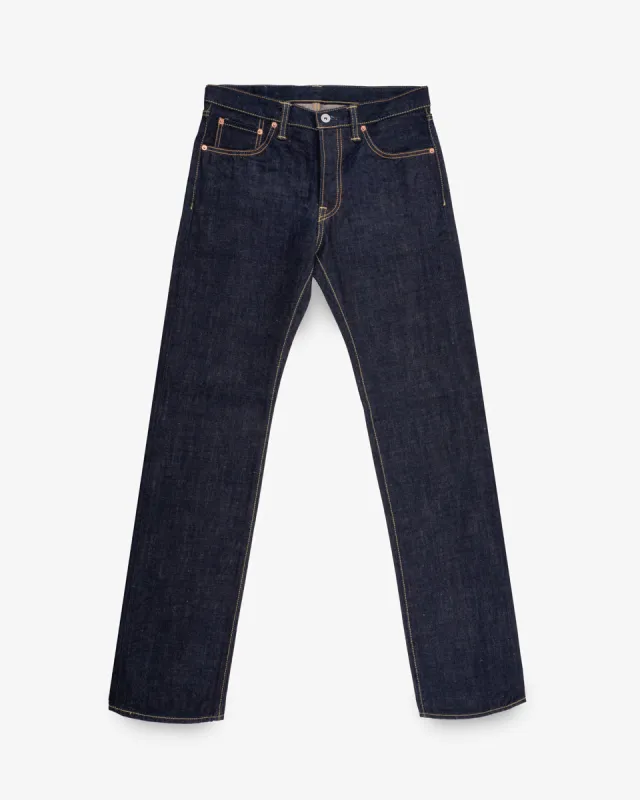 17oz Selvedge Denim Slim Straight Cut Jeans - Natural Indigo sold by Iron Heart