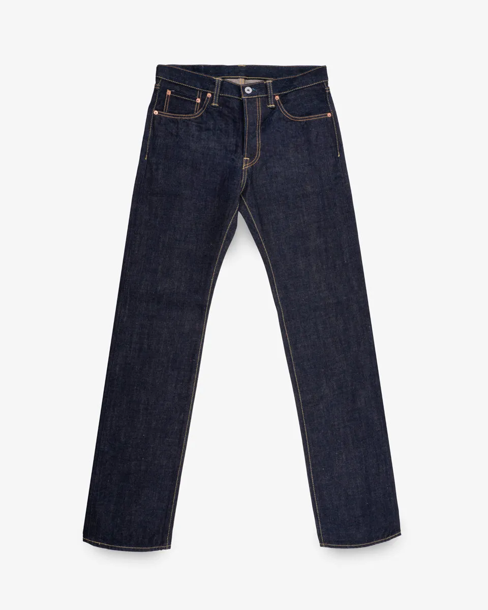 17oz Selvedge Denim Slim Straight Cut Jeans - Natural Indigo sold by Iron Heart