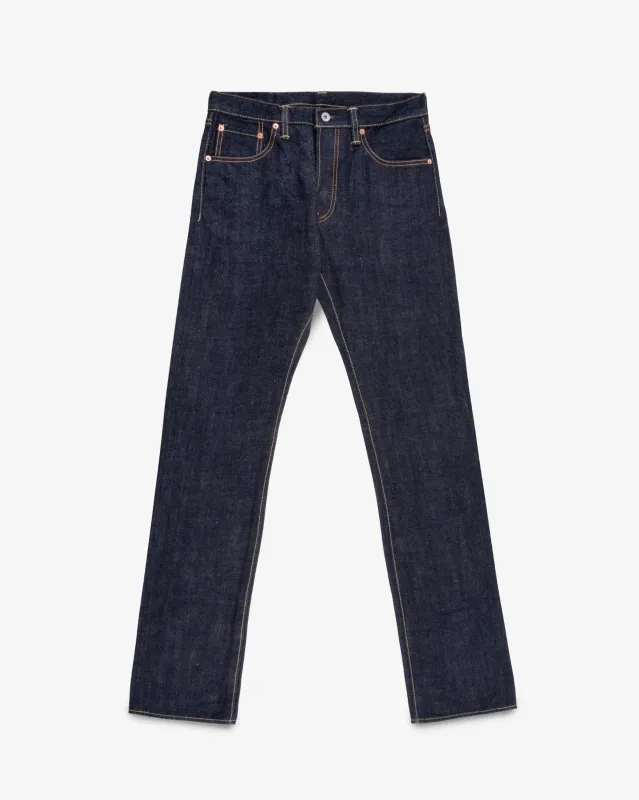 17oz Selvedge Denim Slim Cut Jeans - Natural Indigo sold by Iron Heart