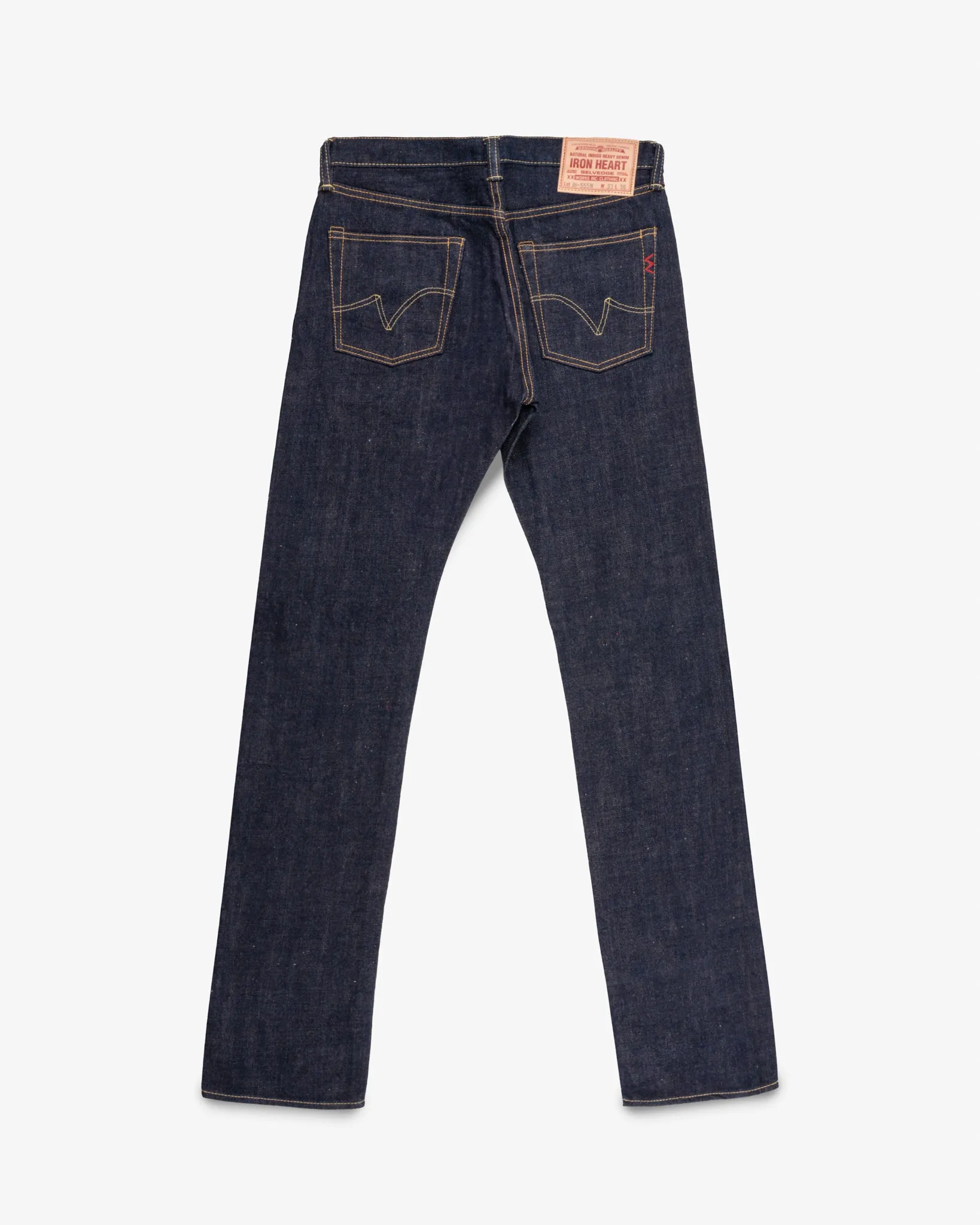 17oz Selvedge Denim Slim Cut Jeans - Natural Indigo sold by Iron Heart product image thumbnail 5