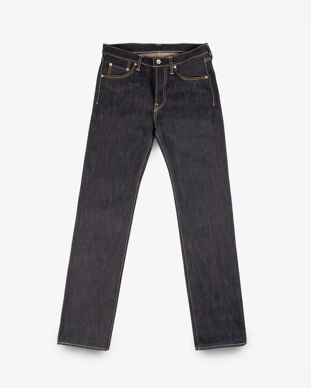 25oz Selvedge Denim Slim Straight Cut Jeans - Indigo sold by Iron Heart