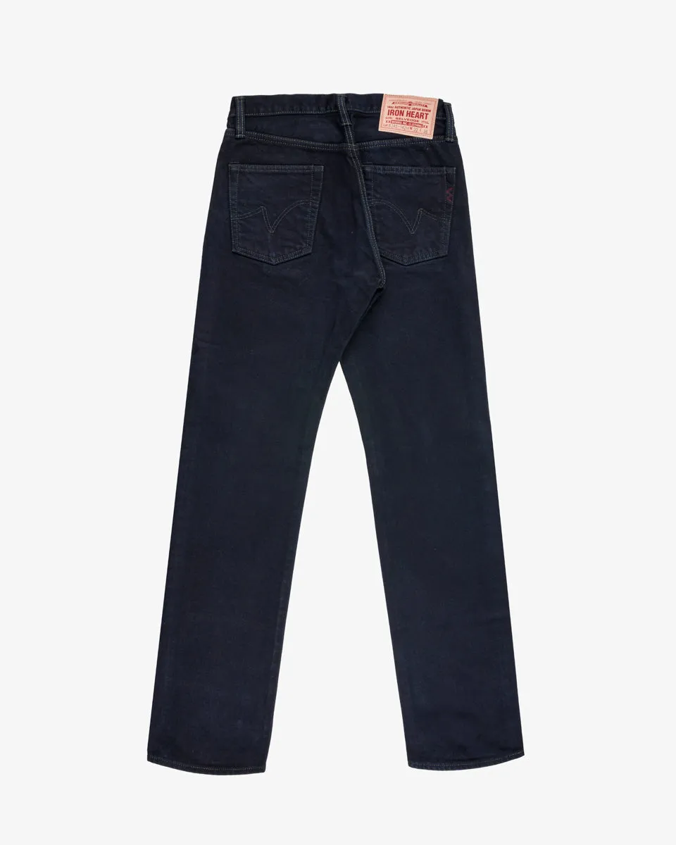 14oz Selvedge Denim Straight Cut Jeans - Indigo Overdyed Black sold by Iron Heart product image thumbnail 5