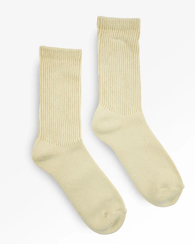 Decka Showatabé Organic Pile Socks - Yellow sold by Iron Heart