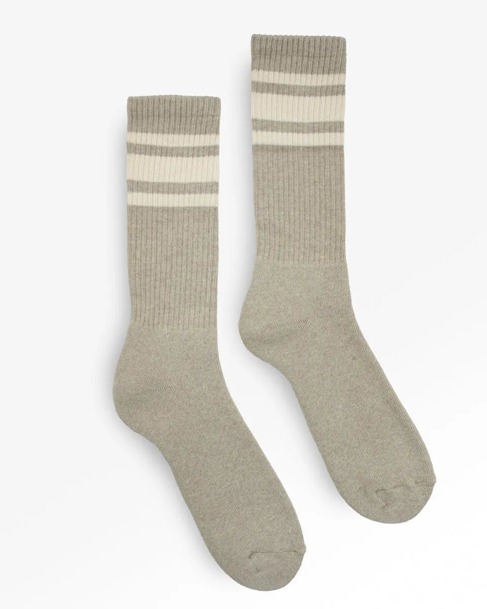 Decka Showatabé Organic '80s Skater Socks - Grey sold by Iron Heart