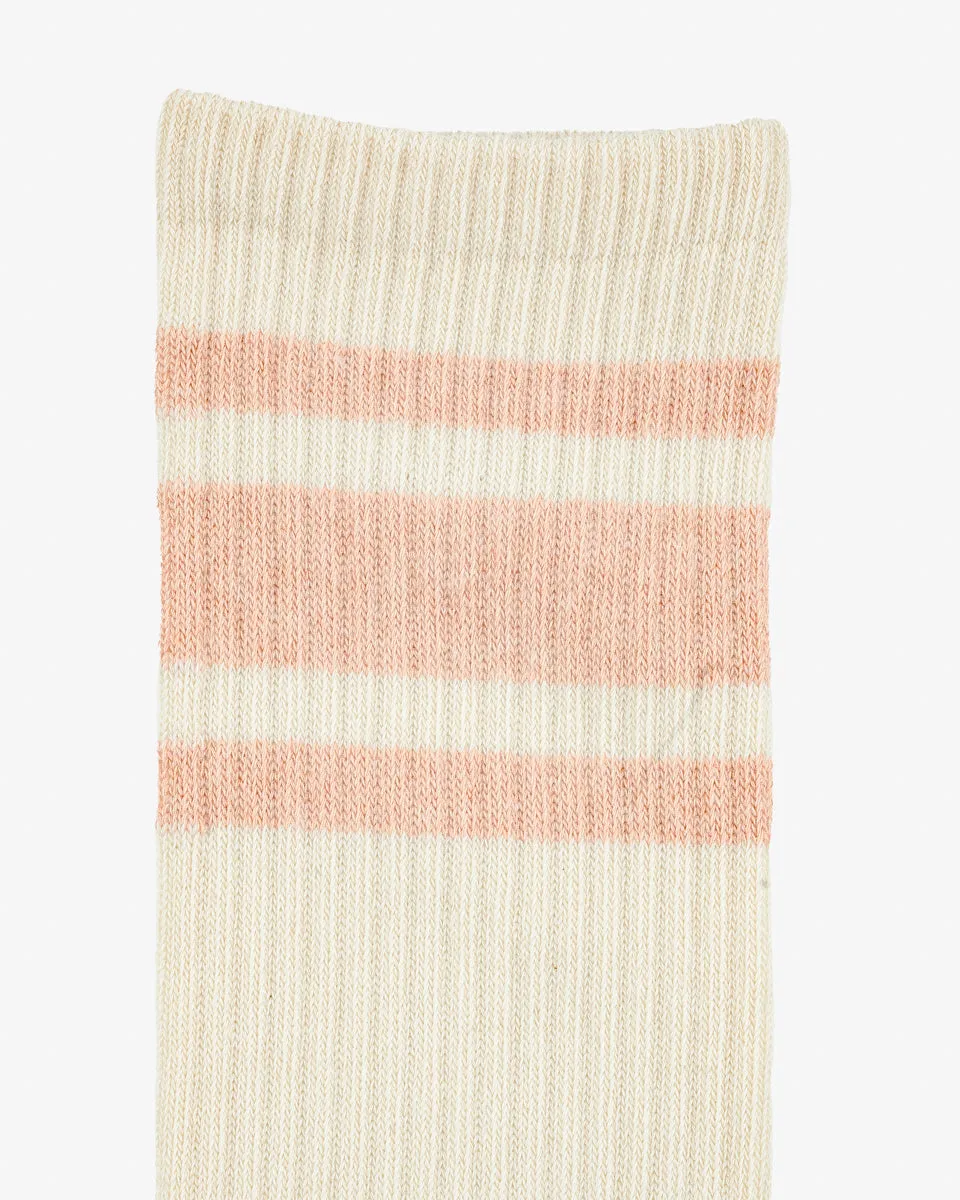 Decka Showatabé Organic '80s Skater Socks - Ecru x Orange sold by Iron Heart product image thumbnail 2