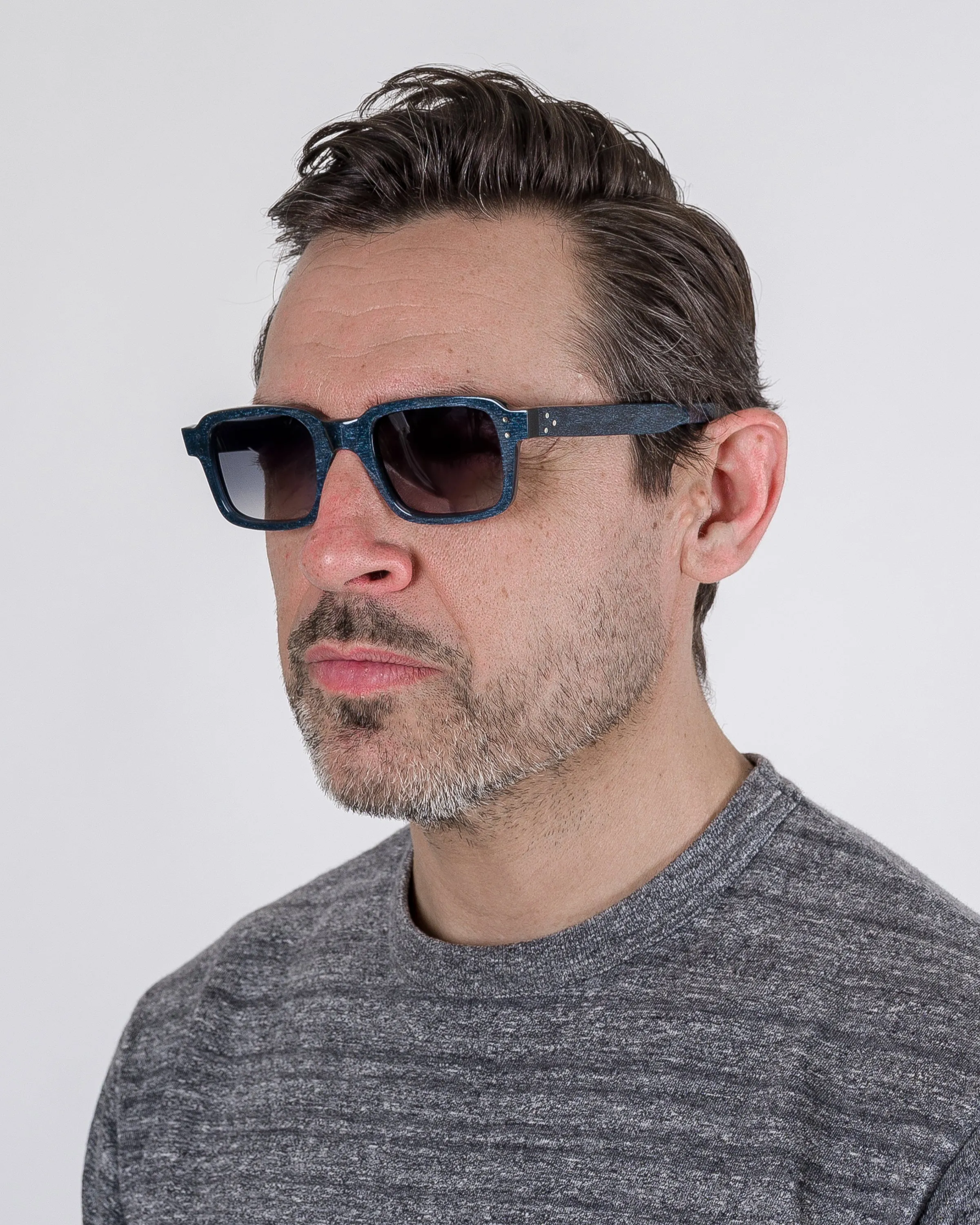 BOLD London Eyewear Folgate - Dark Grey/Blue Metallic sold by Iron Heart product image thumbnail 4